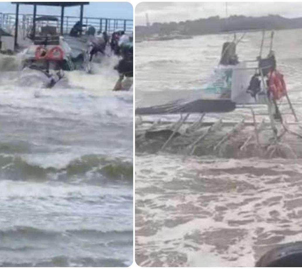 La embarcación naufragó cuando todos sus ocupantes ya habían logrado evacuarla. FOTOS: Cortesía