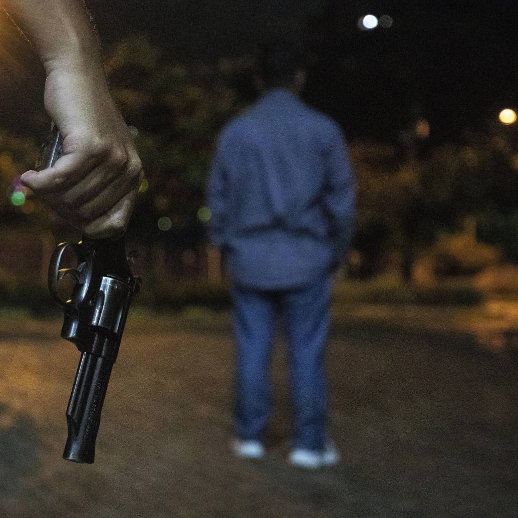 Descripción: Imagen dramatizada para ilustrar un homicidio con arma de fuego. Foto: Andrés Camilo Suárez Echeverry