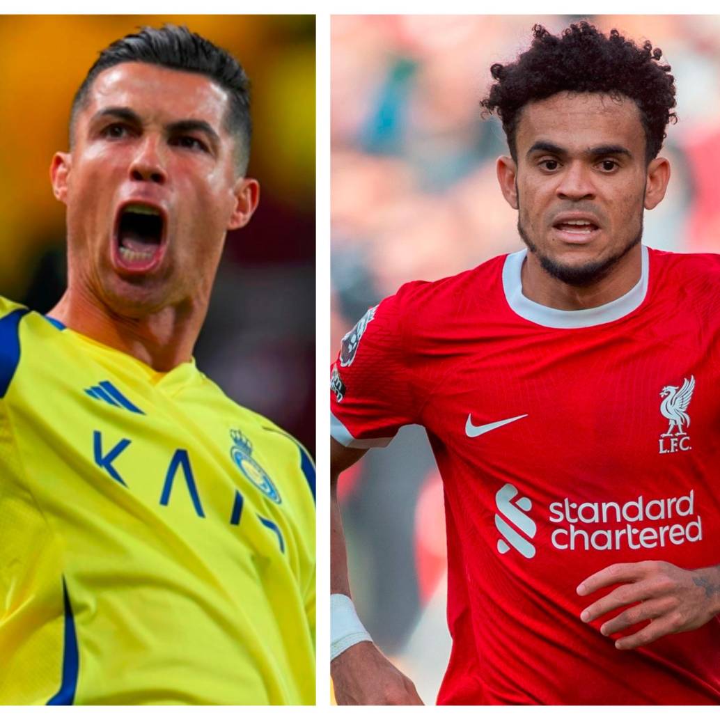 Cristiano Ronaldo y Luis Díaz, ambos están definiendo su futuro deportivo. FOTOS @AlNassrFC_EN y @LFC