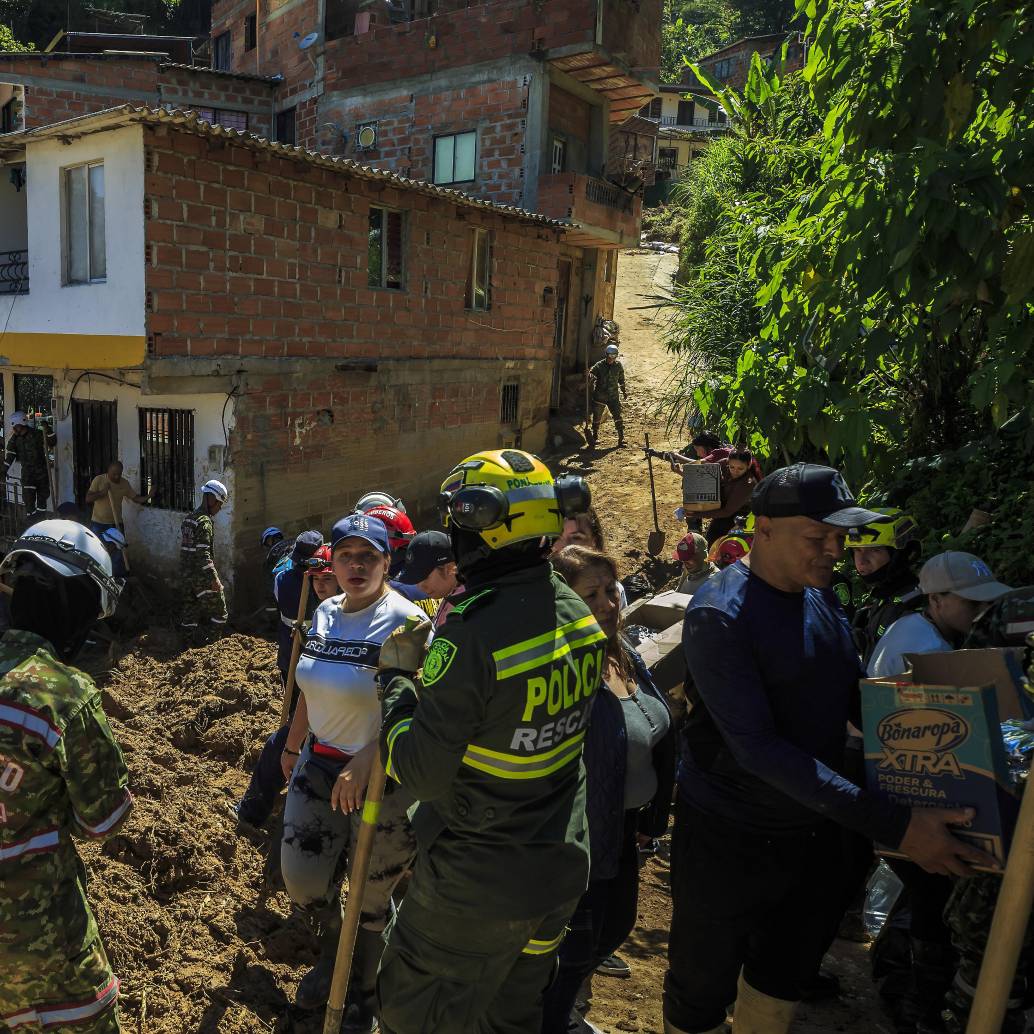La tragedia ocurrió en el barrio San Isidro, en Sabaneta. FOTO: Andrés Camilo Suárez Echeverry