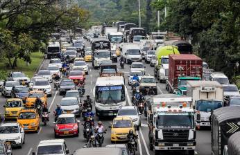 El incumplimiento de la medida de pico y placa se puede sancionar en cualquier municipio del Valle de Aburrá. FOTO: EL COLOMBIANO
