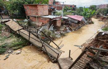 Las intensas lluvias que han azotado a Medellín en los últimos días han puesto de manifiesto la vulnerabilidad de algunas zonas de la ciudad ante los eventos climáticos extremos. Foto: Manuel Saldarriaga Quintero.