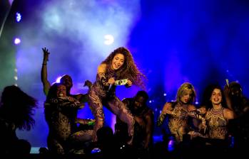 La colombiana ha demostrado en el escenario que está en pleno dominio de su talento musical. Foto: EL COLOMBIANO.