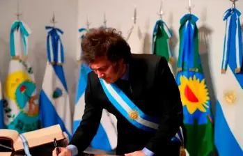 Javier Milei tomará un crédito con el Fondo Monetario Interacional. FOTO OFICINA DE PRESIDENCIA DE ARGENTINA. 