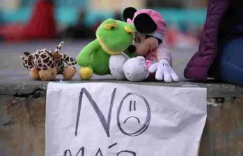 Homenaje a Gabyela Santana, niña asesinada en Arauca. Foto: Colprensa.