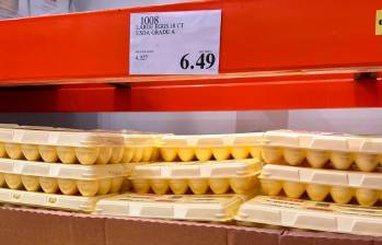 Precio actual de los huevos en puntos de venta en Estados Unidos. FOTO EL COLOMBIANO