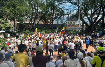 Así lucía el Parque de El Poblado durante la mañana de este domingo en el Parque de El Poblado. FOTO: Camilo Suárez