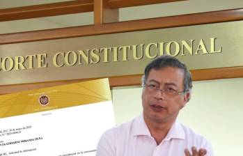 La congresista Miranda había celebrado en sus redes sociales a la respuesta de la Corte. Foto: Presidencia y Colprensa