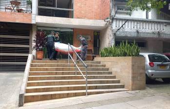 Kevin López Tafur murió al interior de un edificio en El Poblado. FOTO: Mauricio Palacio
