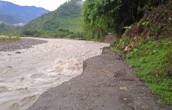 Los habitantes del corregimiento de Puerto Venus señalan que por su vía no quedó espacio ni para pasar caminando. FOTO: Cortesía