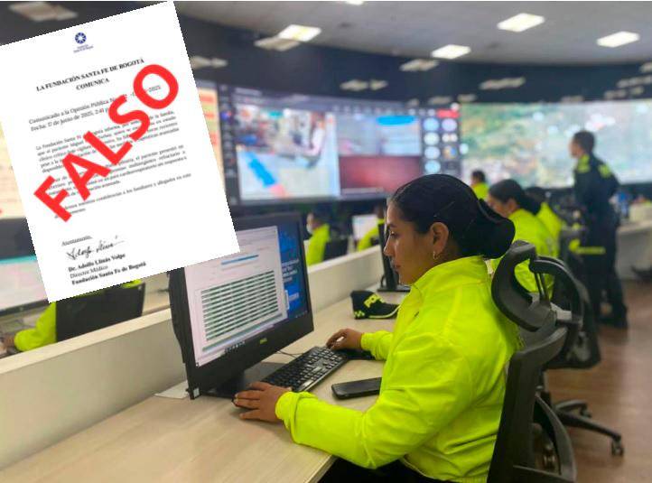 El comunicado falso circuló por cadenas de Whatsapp y redes sociales. FOTOS: CORTESÍA POLICÍA.