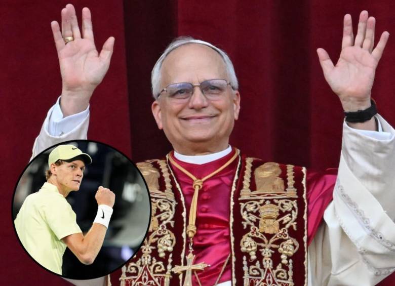 El papa León XIV ha mostrado su afición al tenis, sin embargo, para un partido benéfico no le gustaría enfrentar al italiano Sinner, actual número 1 del mundo. Fotos: Xinhua y Getty Images