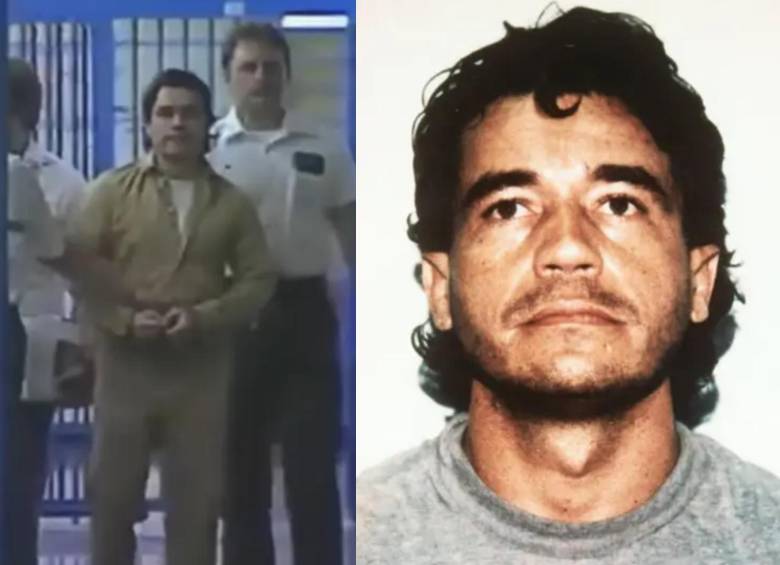 Lehder cuando estuvo preso en Estados Unidos. FOTO: GETTY Y CAPTURA VIDEO LOS INFORMANTES