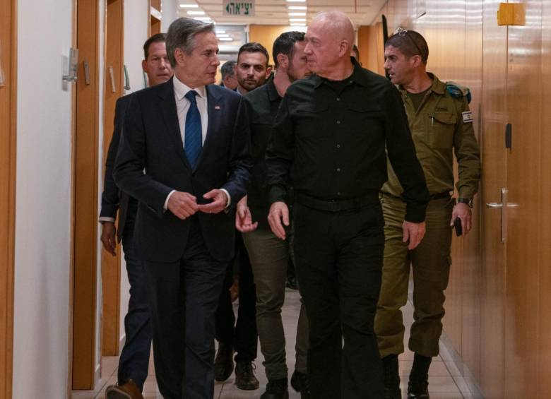 El secretario de Estado estadounidense, Antony Blinken, ha estado reunido con el ministro israelí de Defensa, Yoav Gallant. FOTO: CUENTA DE X @yoavgallant